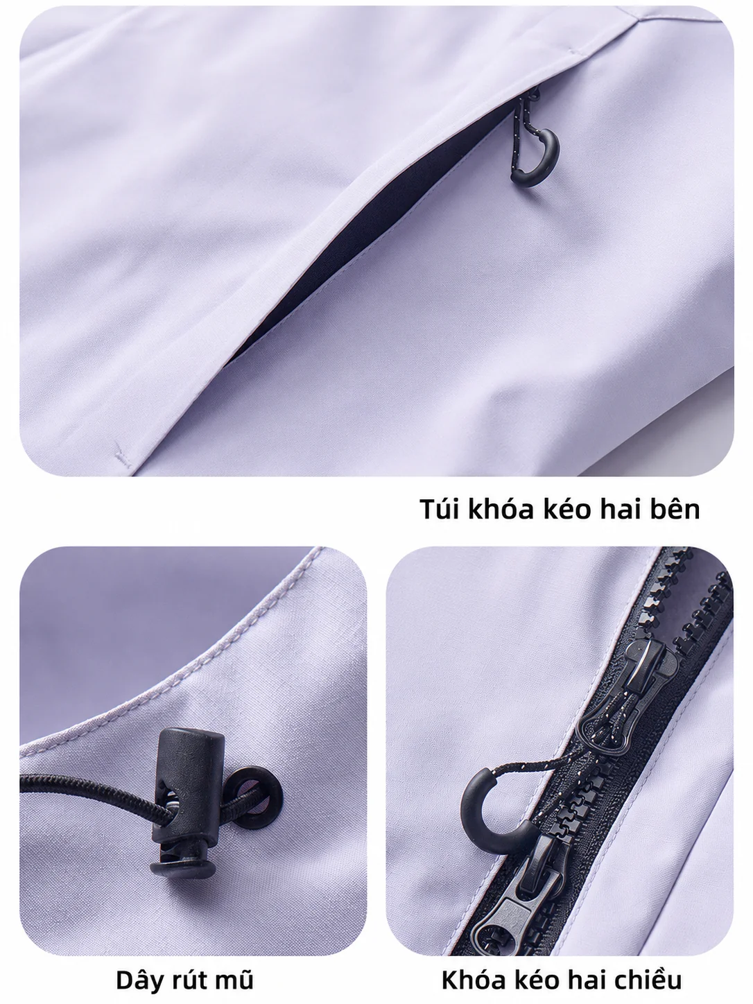 Áo khoác nam nữ 3 trong 1 chống nước giữ ấm