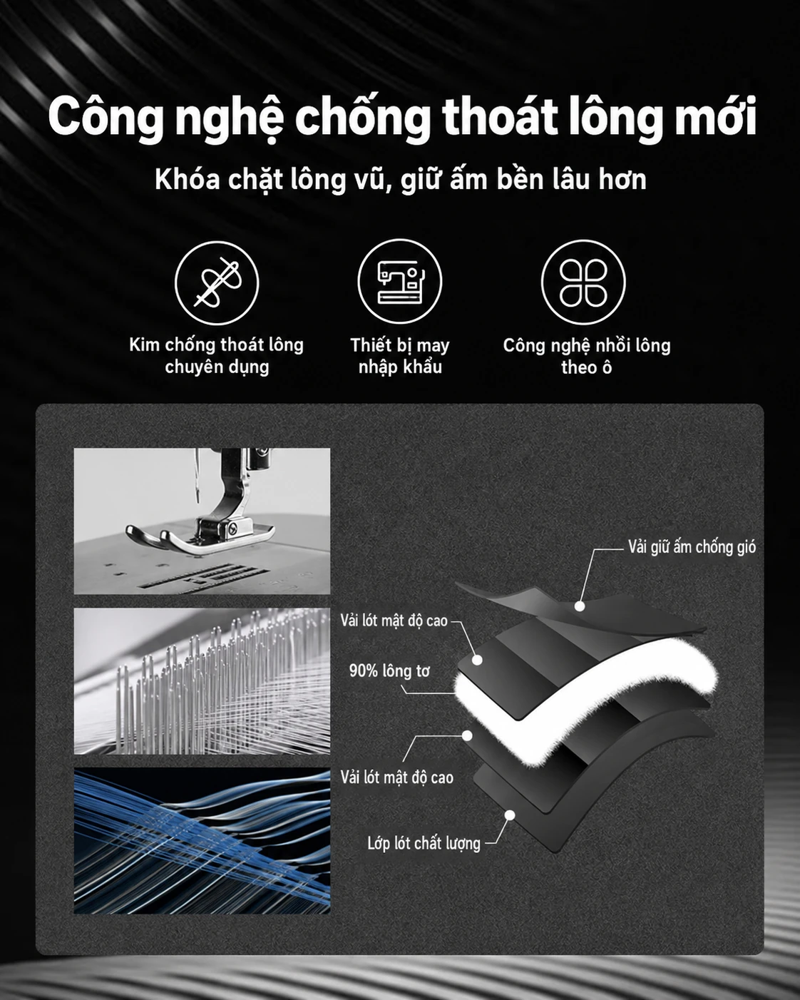 Áo khoác phao lông vũ dáng dài unisex nam nữ giữ ấm mùa đông