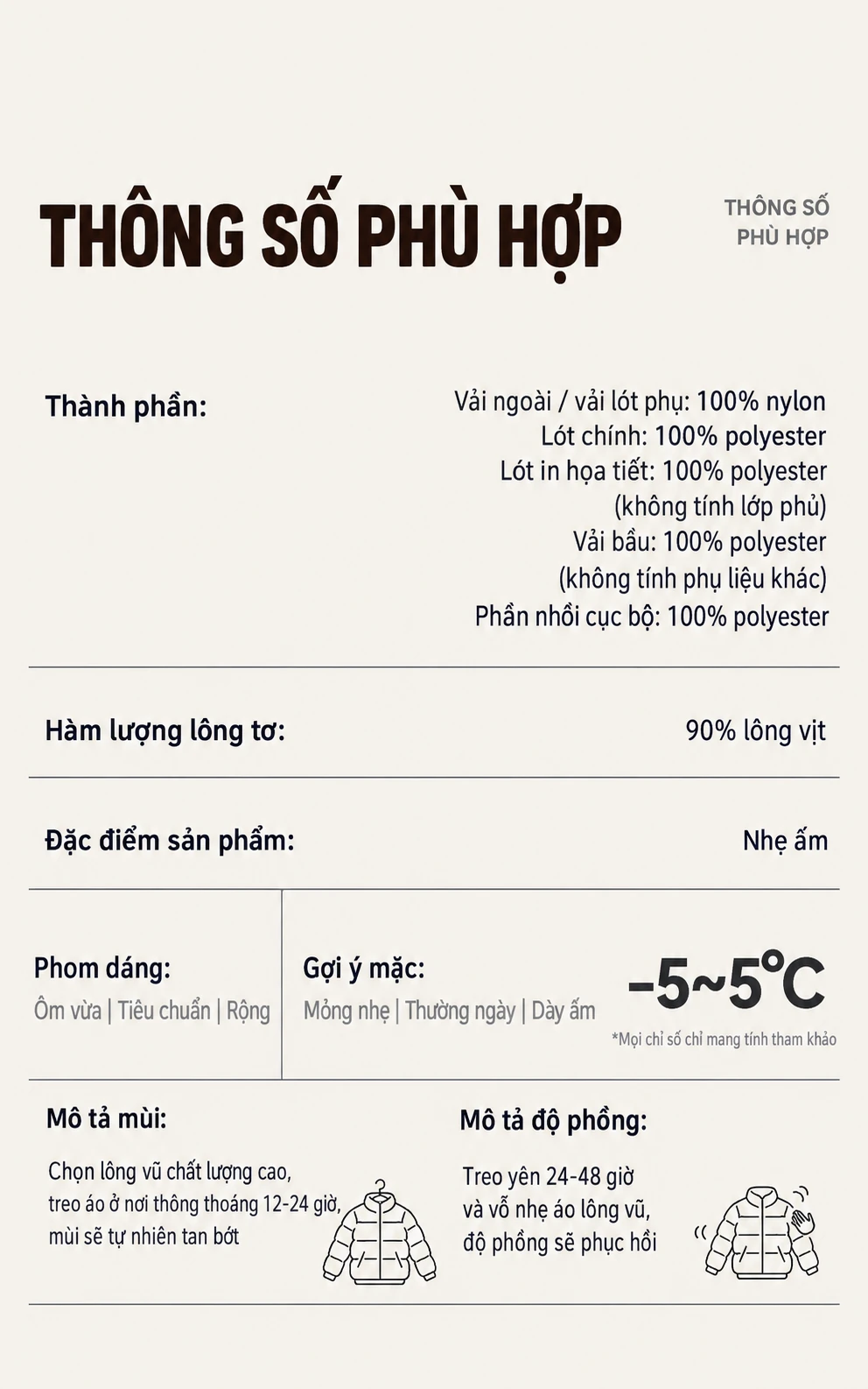 Áo khoác lông vũ nữ mùa đông , mềm nhẹ kiểu phồng
