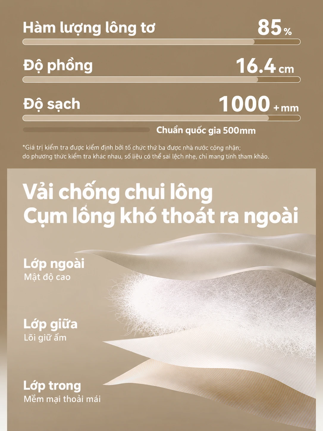 Áo khoác lông vũ dáng dài nữ mặc ngoài trời