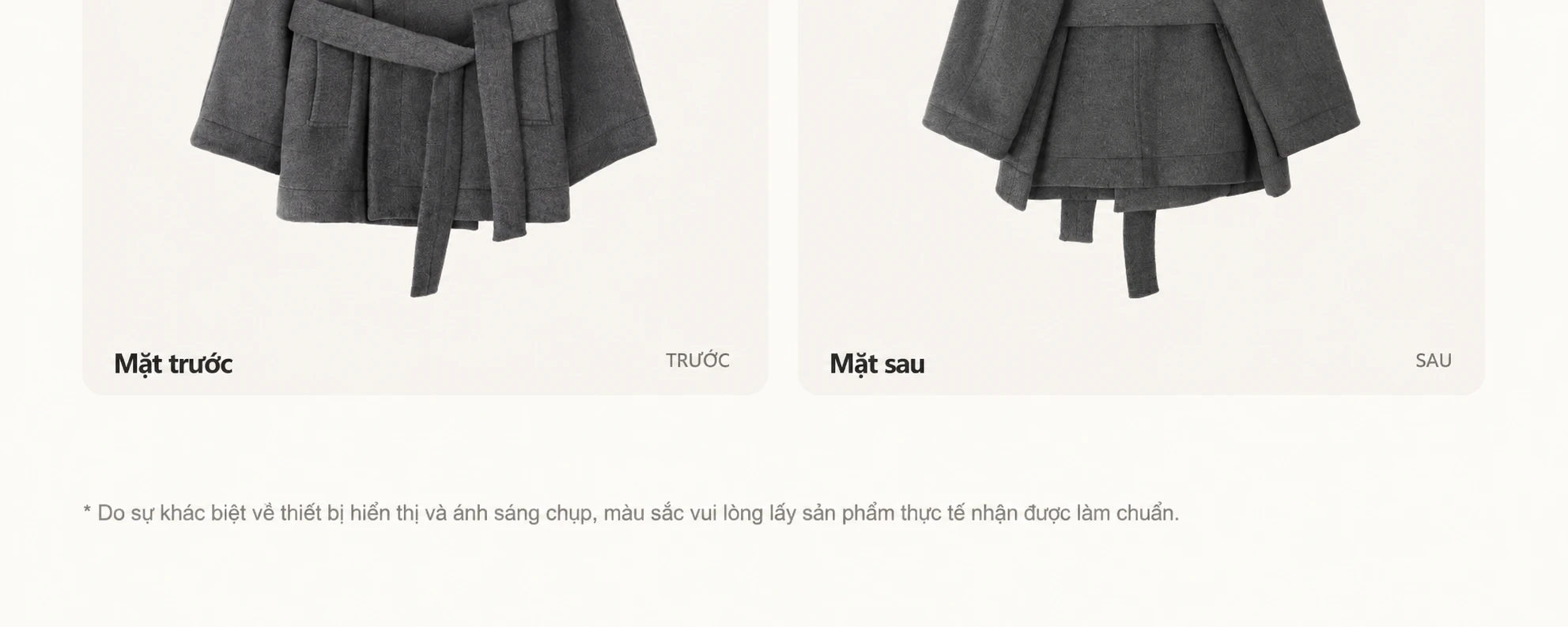 Áo khoác dạ len cừu nữ dáng rộng ngắn, thoải mái, tôn dáng