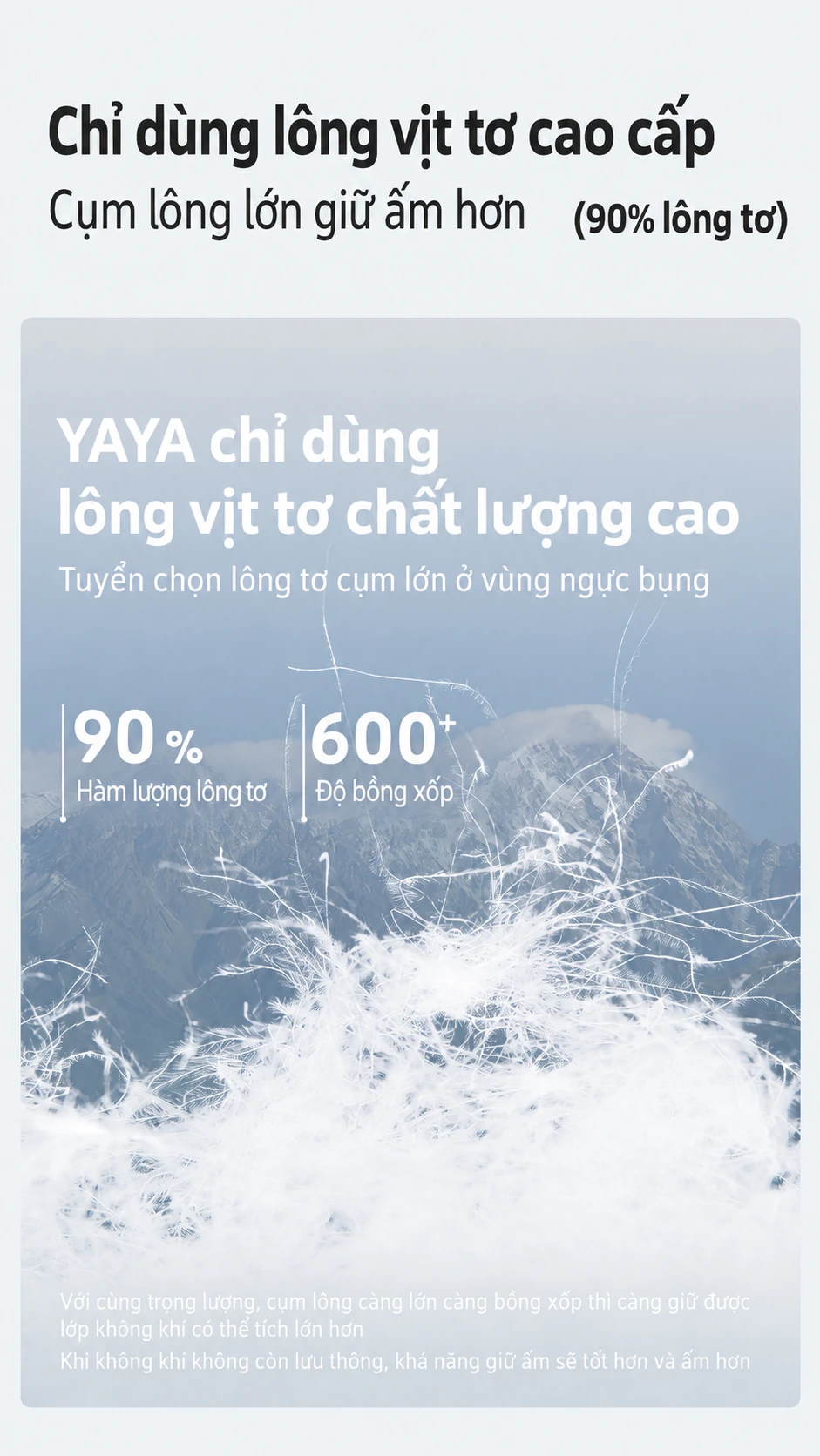 Áo khoác phao lông vũ nữ dáng ngắn mùa đông mũ có thể tháo rời