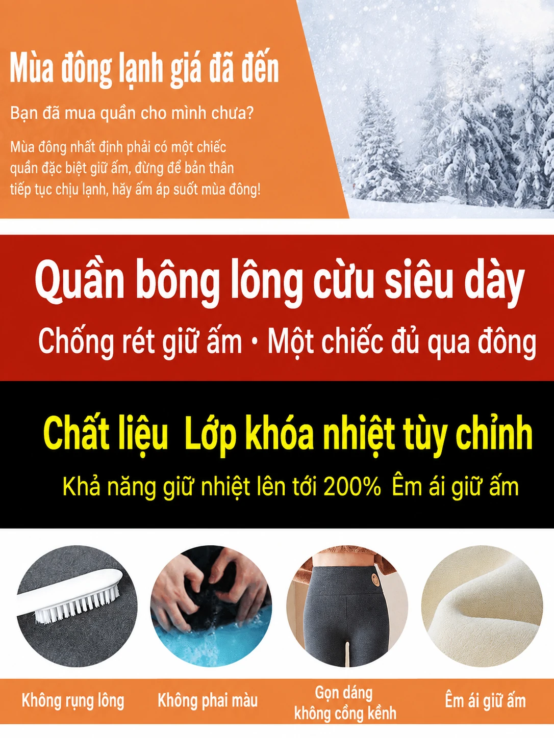 Quần legging nữ mùa đông