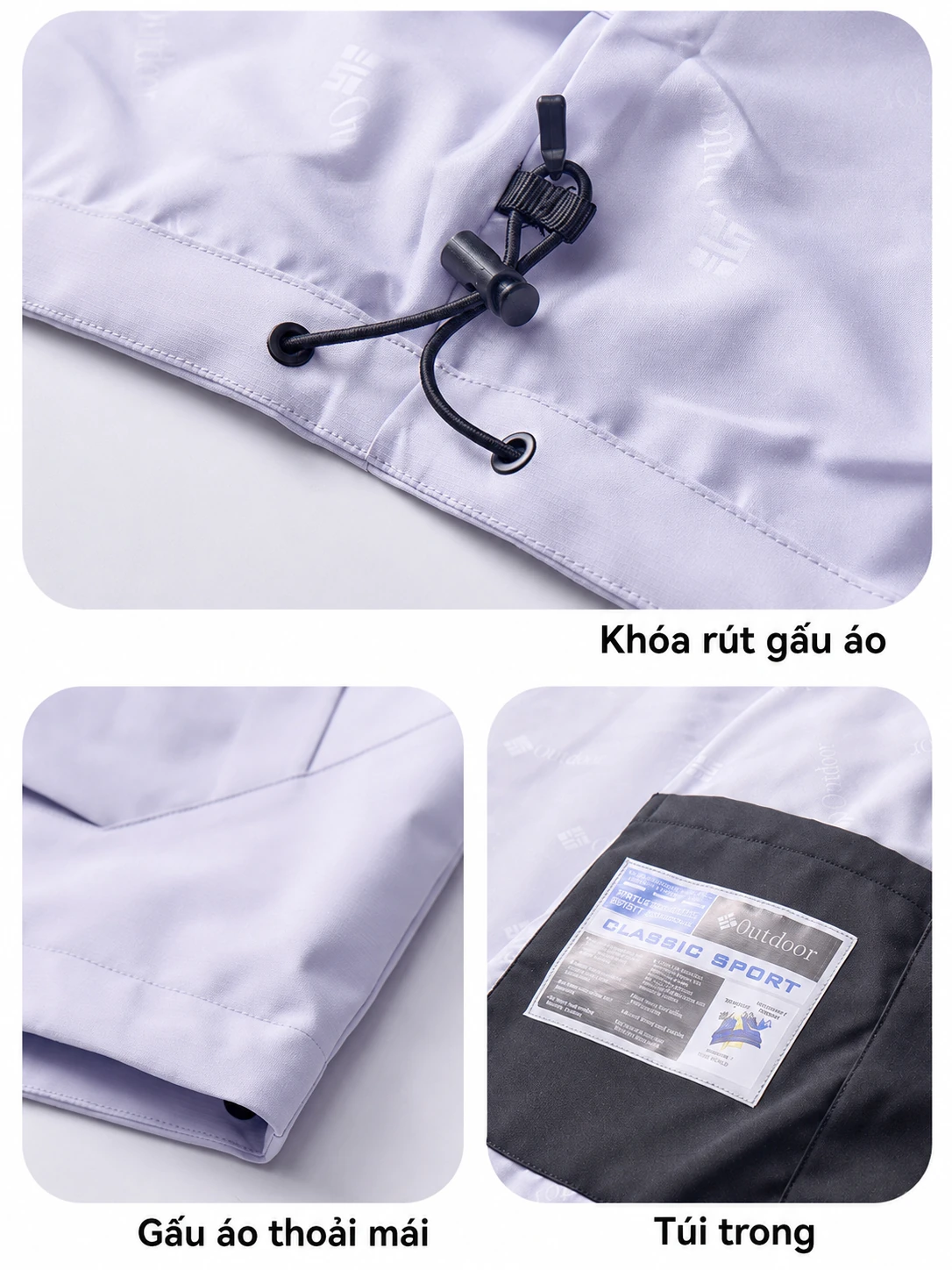 Áo khoác nam nữ 3 trong 1 chống nước giữ ấm