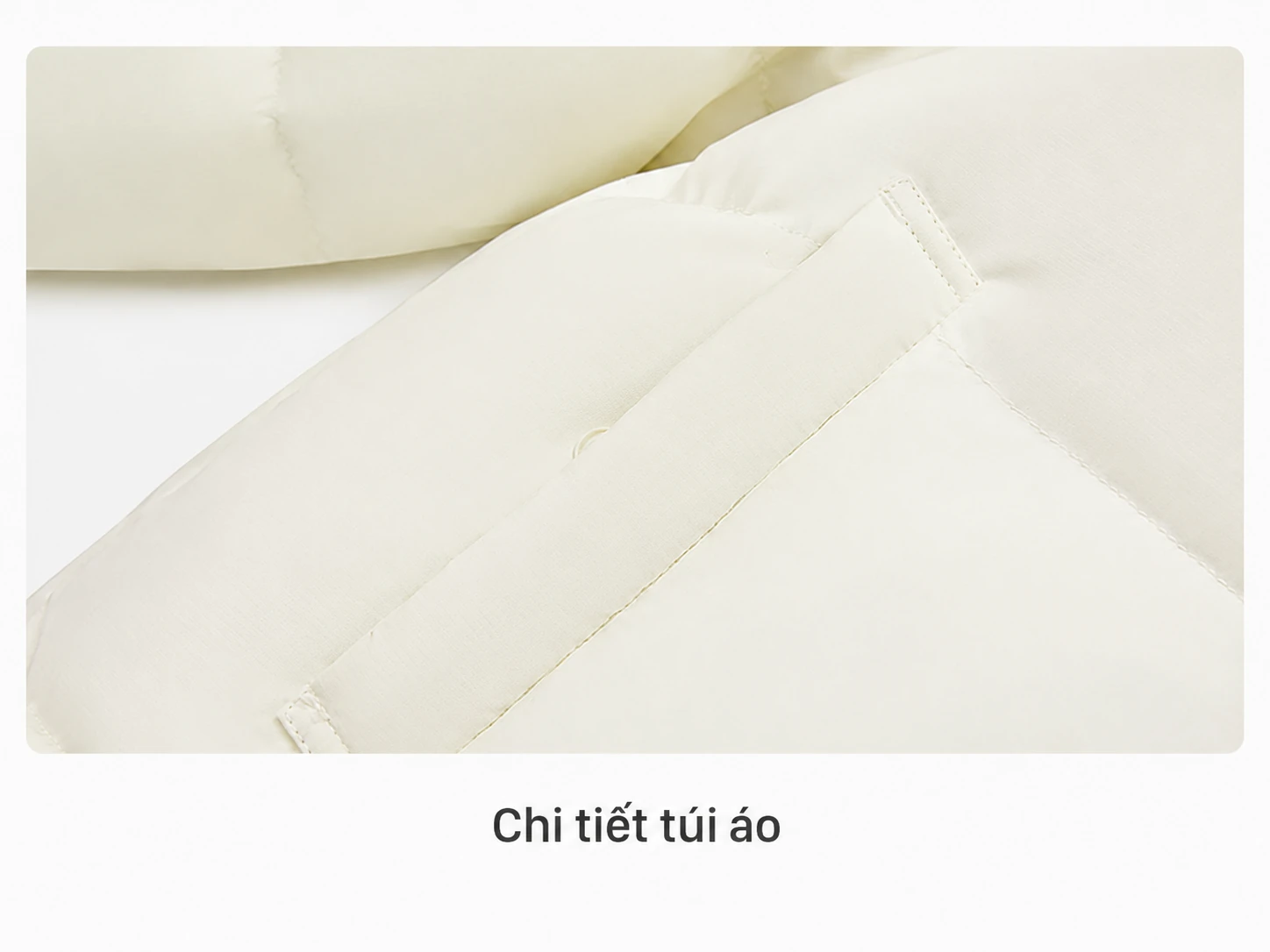Áo phao lông ngỗng nữ dáng ngắn 3 ô mùa đông