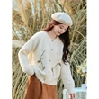 Áo len cardigan dệt kim nữ thêu hoa phong cách ngọt ngào, trắng,... - ảnh 1