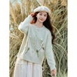 Áo len cardigan dệt kim nữ thêu hoa phong cách ngọt ngào, trắng,... - ảnh 2