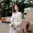 Áo len cardigan nữ dệt kim cổ V phong cách ngọt ngào, tay dài,... - ảnh 2