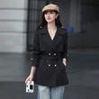 Áo khoác nữ cổ vest hai hàng khuy phong cách cổ điển dáng dài... - ảnh 2