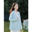 Áo cardigan len dệt kim nữ cổ V dáng rộng phong cách ngọt ngào... - ảnh 1