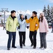 Áo khoác nữ outdoor chống gió chống nước màu hồng, mặc xuân thu đông, phù hợp du lịch