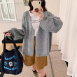 Áo cardigan len dệt kim dáng rộng kiểu cánh dơi tay phồng mềm... - ảnh 4