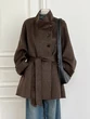 Áo khoác dạ nữ dáng ngắn mùa đông - ảnh 1