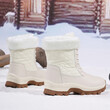 Giày boots đi tuyết nữ cổ cao, chống thấm nước, chống trơn trượt, lót lông giữ ấm, phù hợp đi tuyết và leo núi ngoài trời