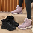 Boots đi tuyết nữ chống nước chống trượt đi ngoài trời, lót lông giữ ấm, đế dày, phù hợp mùa đông