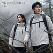 Áo khoác outdoor 3 trong 1 nam nữ, 2 lớp ép keo, chống gió chống thấm nước