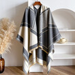 Khăn choàng nữ kiểu Hàn thu đông, khăn vuông giả cashmere, dày... - ảnh 4