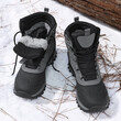 Giày boots tuyết nam cổ cao, chống nước chống trượt, lót bông giữ ấm mùa đông