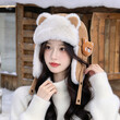 Mũ nữ mùa đông đi ngoài trời giữ ấm chống lạnh, mũ gấu... - ảnh 3