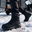 Boot đi tuyết nam cổ cao lót lông giữ ấm mùa đông, chống nước chống trượt