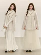 Áo khoác dạ choàng cape nữ QDQD phong cách tiểu thư thanh lịch thu đông