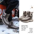 Boot đi tuyết nam dày dặn lót lông giữ ấm chống nước chống trượt đi ngoài trời chống rét