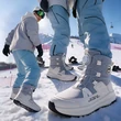 Giày boots đi tuyết nam nữ chống trượt chống nước giữ ấm mùa đông, lót lông dày