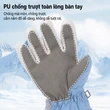 Găng tay trượt tuyết trẻ em mùa đông cho bé trai bé gái lót lông dày dặn chống trượt chống mài mòn giữ ấm họa tiết hoạt hình