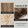 Mũ len trùm đầu nữ kiểu Pháp đính nơ, mũ chụp rộng giữ ấm che tai cho mùa thu đông