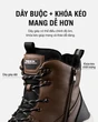 Giày đi tuyết nam chống thấm nước, chống trơn trượt, lót bông ấm áp