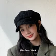 Mũ beret nữ trơn màu viền tua, kiểu mũ newsboy - ảnh 1