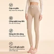 Quần giữ nhiệt nữ lưng cao ôm dáng lót nỉ giữ ấm mùa thu đông