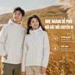 Áo khoác leo núi chống nước giữ ấm cho nam nữ, lót nỉ dày - ảnh 1