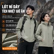 Áo khoác leo núi chống nước giữ ấm cho nam nữ, lót nỉ dày - ảnh 4