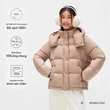 Áo phao nữ mùa thu dáng ngắn dày dặn, lông vịt trắng 95%, kiểu... - ảnh 9