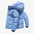 Áo khoác phao lông vũ mũ trùm unisex, mùa đông - ảnh 4