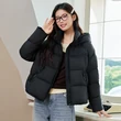Áo khoác phao lông vũ nữ có mũ cổ đứng dáng ngắn giữ ấm... - ảnh 4