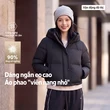 Áo phao lông ngỗng nữ dáng ngắn 3 ô mùa đông - ảnh 2