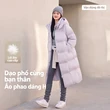 Áo phao lông vũ dáng dài nữ mùa đông - ảnh 3