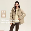 Áo phao nữ dáng ngắn mùa đông phong cách Hàn, tối giản, dễ... - ảnh 1