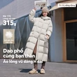 Áo khoác lông vũ dáng dài nữ mặc ngoài trời - ảnh 1