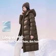 Áo phao lông vũ dáng dài unisex mùa đông , lông ngỗng 90%, kiểu... - ảnh 1