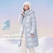 Áo phao lông vũ dáng dài unisex mùa đông , lông ngỗng 90%, kiểu... - ảnh 5