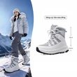 Boot đi tuyết cổ cao nữ viền lông chống nước chống trượt,... - ảnh 2