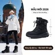 Boot đi tuyết cổ cao nữ viền lông chống nước chống trượt,... - ảnh 4