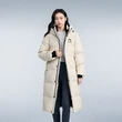 Áo phao nữ dài qua gối phong cách outdoor, có mũ, chống gió, dày... - ảnh 2