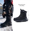 Boot đi tuyết nam cổ cao lót lông giữ ấm mùa đông, chống... - ảnh 1