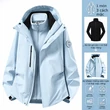 Áo khoác leo núi 3 trong 1 phong cách outdoor cho nam nữ, bộ 2 món,... - ảnh 2