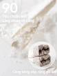 Quần lông vũ nữ 90% lông vịt trắng, ống suông bo gấu, mặc ngoài mùa đông, chống rét đến âm 40 độ, chống nước, quần trượt tuyết
