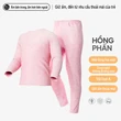 Bộ giữ ấm trẻ em cashmere kháng khuẩn 7A, mặc thu đông, lụa... - ảnh 1